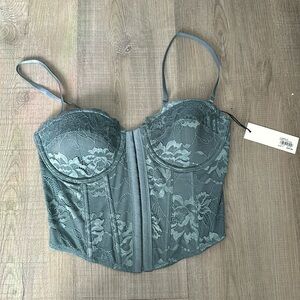 Glassons Steel Blue Bustier SIZE 10 NWT
